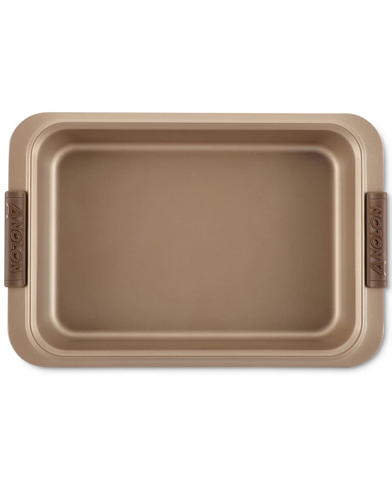 Anolon Advanced 9" x 13" Bronze Covered Cake Pan