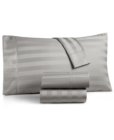 Charter Club 1.5" Stripe 550 Thread Count 100% Cotton Pillowcase Pair, King, Exclusively at Macy's