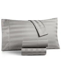 Charter Club 1.5" Stripe 550 Thread Count 100% Cotton Pillowcase Pair, King, Exclusively at Macy's