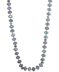lonna & lilly Silver-Tone Blue Bead 2-in-1 Necklace