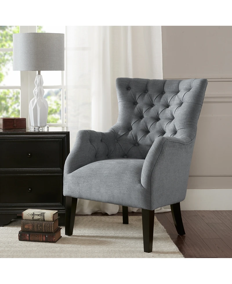 Madison Park Hannah Button Tufted Wing Accent Chair
