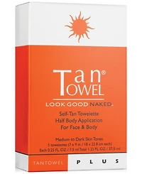 TanTowel Half Body Plus Self-Tan Towelette, 5-Pk.