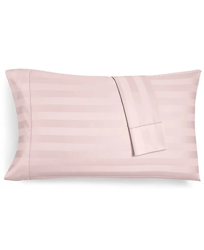 Charter Club 1.5" Stripe 550 Thread Count 100% Cotton Pillowcase Pair, King, Exclusively at Macy's