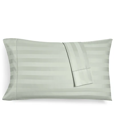 Charter Club 1.5" Stripe 550 Thread Count 100% Cotton Pillowcase Pair, King, Exclusively at Macy's