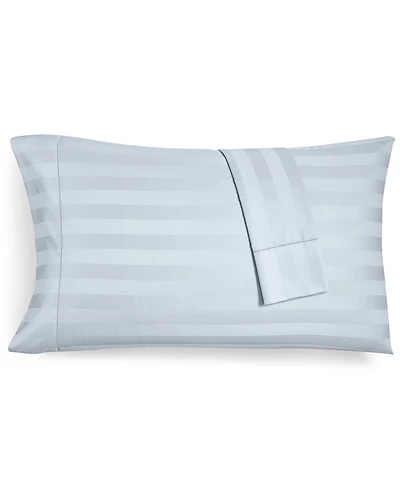 Charter Club 1.5" Stripe 550 Thread Count 100% Cotton Pillowcase Pair, King, Exclusively at Macy's