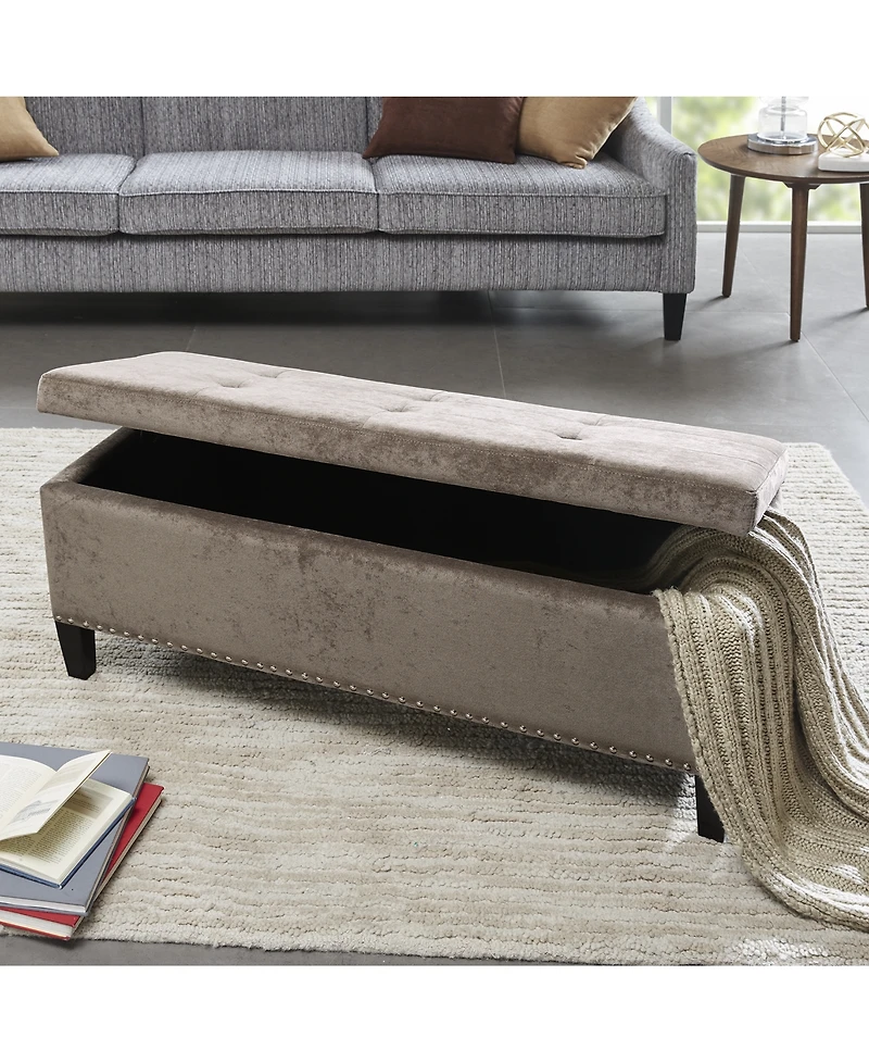 Catarina Fabric Storage Bench