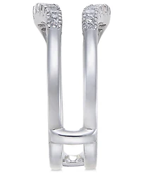 Diamond Curved Solitaire Enhancer Ring Guard (3/8 ct. t.w.) 14K White or Gold