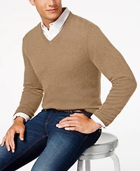 Club Room Men's 100% Cashmere V-Neck Sweater, Macy's Exclusive