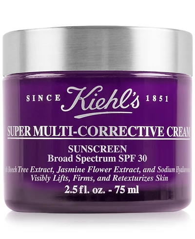 Kiehl's Since 1851 Super Multi-Corrective Cream Sunscreen Spf 30, 2.5-oz.