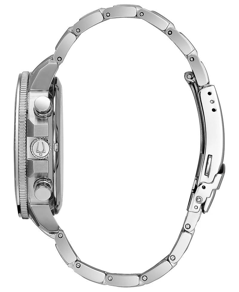Bulova Men's Chronograph Marine Star Stainless Steel Bracelet Watch 45mm