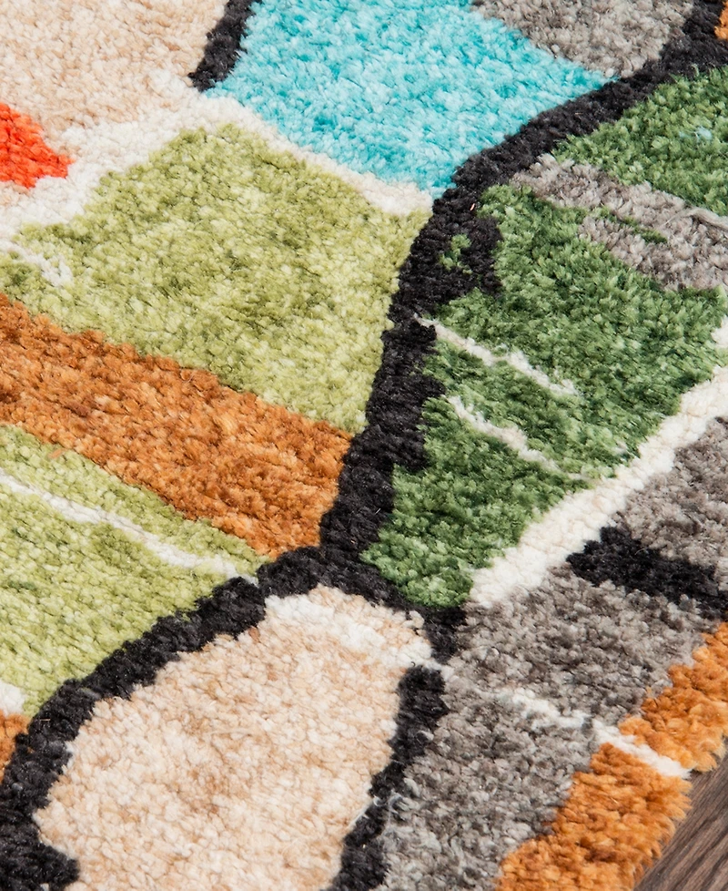 Novogratz by Momeni Bungalow BUN03 Multi 7' 6" x 9' 6" Area Rug