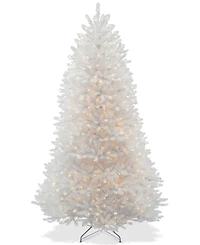 National Tree Company 7.5' Dunhill White Fir Hinged Tree With 750 Clear Lights