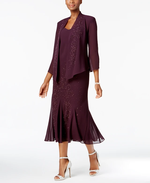 R&M Richards Sleeveless Beaded V-Neck Dress and Jacket at Mall of America® in Bloomington, MN
