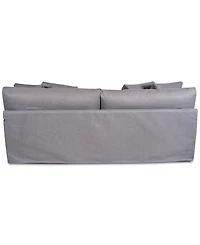 Brenalee 93" Performance Fabric Slipcover Sofa with Four Pillows