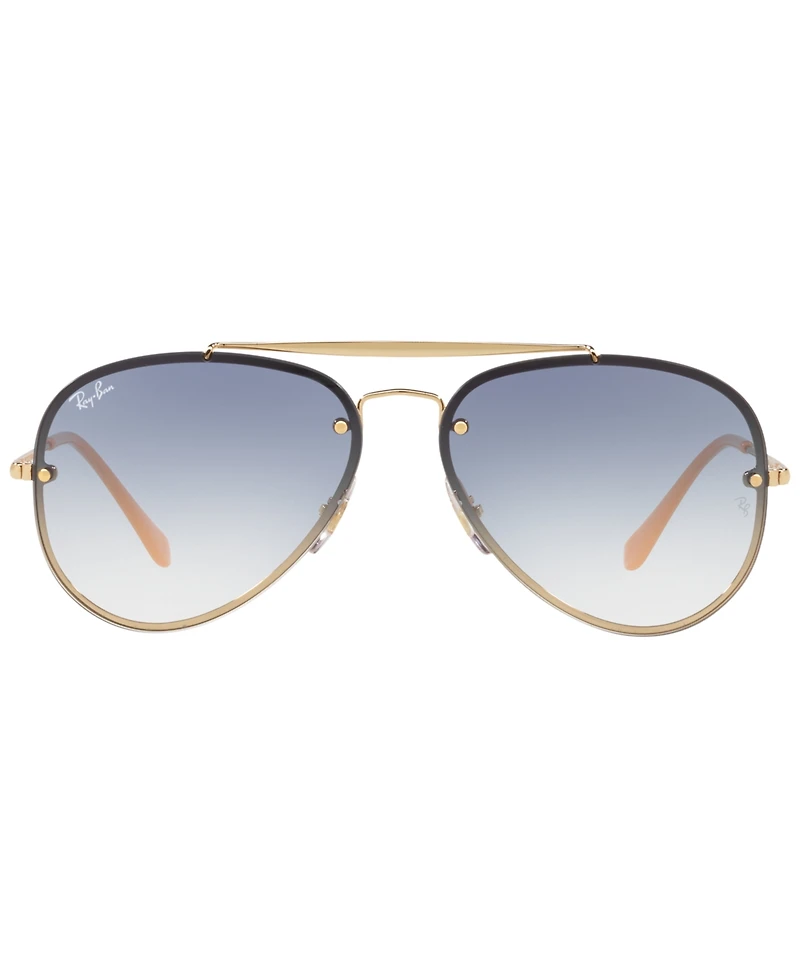 Ray-Ban Unisex Sunglasses, RB3584N 58 Blaze Aviator - Gold