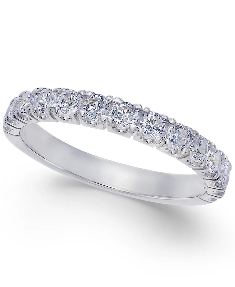 Pave Diamond Band Ring 14k Gold or White (3/4 ct. t.w.)