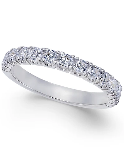 Pave Diamond Band Ring 14k Gold or White (3/4 ct. t.w.)