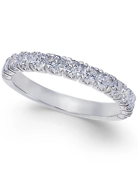 Pave Diamond Band Ring 14k Gold or White (3/4 ct. t.w.)