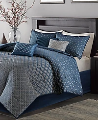 Madison Park Biloxi Jacquard Geometric 7-Pc. Comforter Set