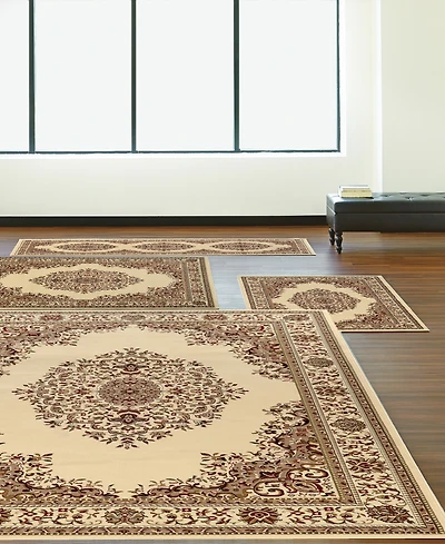 Closeout! Km Home Florence Kerman Red 4-Pc. Rug Set