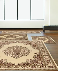 Closeout! Km Home Florence Kerman Red 4-Pc. Rug Set