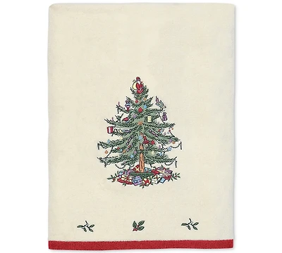 Spode Christmas Tree Bath Towel, 27" x 50"