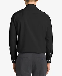 Calvin Klein Steel Men's Classic-Fit Non-Iron Performance Herringbone Dress Shirt