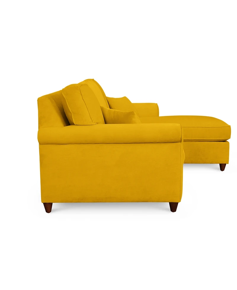 Lidia 82" Fabric 2-Pc. Reversible Chaise Sectional Sofa with Storage Ottoman - Custom Colors, Created for Macy's