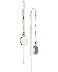 Dkny Gold-Tone Disc Threader Earrings