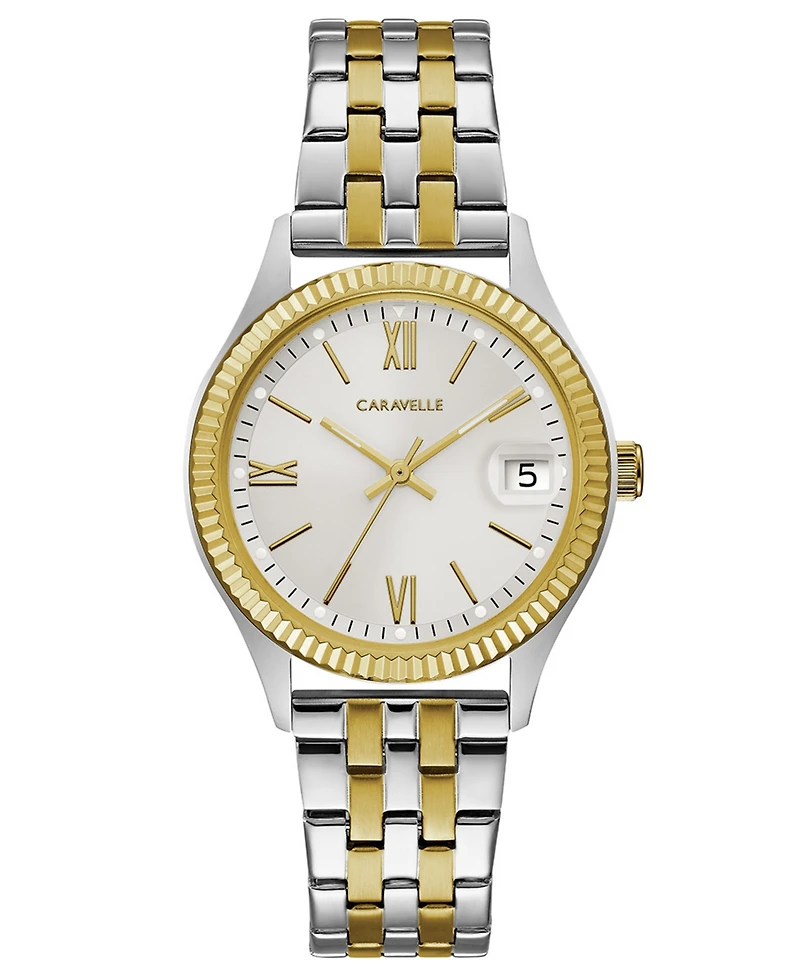 Caravelle Designed by Bulova Women's Two-Tone Stainless Steel Bracelet Watch 32mm
