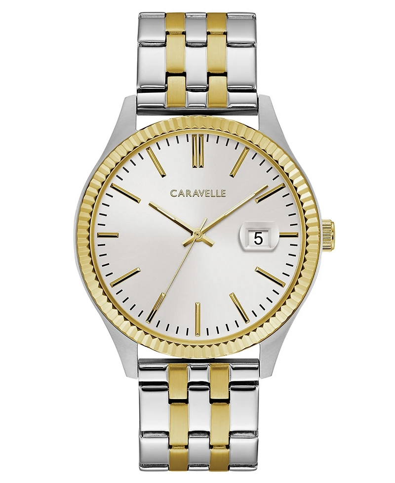 Caravelle Designed by Bulova Men's Two-Tone Stainless Steel Bracelet Watch 41mm
