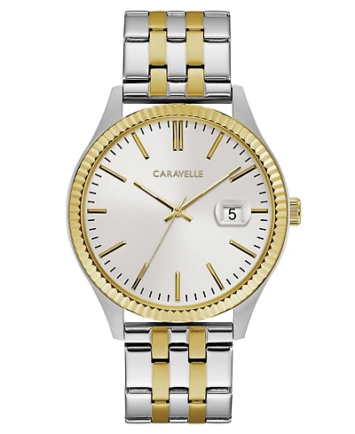 Caravelle Designed by Bulova Men's Two-Tone Stainless Steel Bracelet Watch 41mm