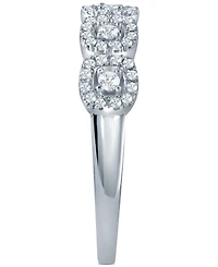 Diamond Halo Cluster Ring (1/4 ct. t.w.) 10k Yellow, White or Rose Gold