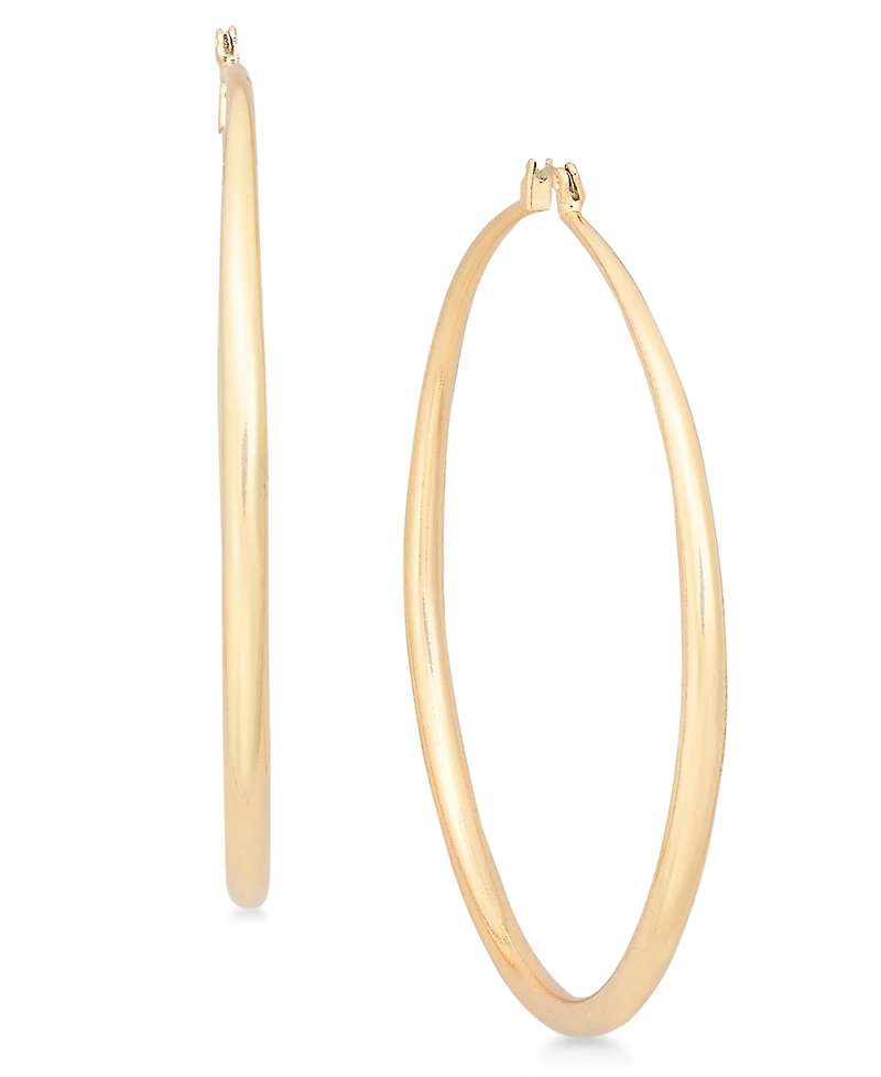 I.n.c. International Concepts Extra Large 2-3/4" Gold-Tone Hoop Earrings