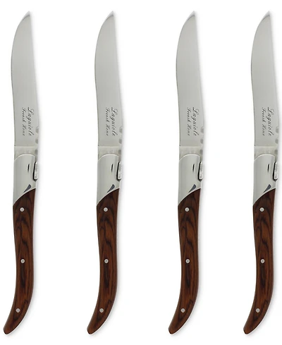 French Home Laguiole Connoisseur Rosewood Steak Knives, Set of 4