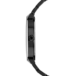 Bulova Men's Futuro Diamond-Accent Black Stainless Steel Bracelet Watch 42mm