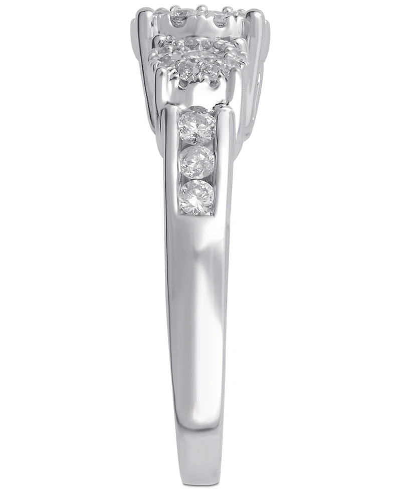 Diamond Three Stone Engagement Ring (3/4 ct. t.w.) 14k White, Yellow or Rose Gold