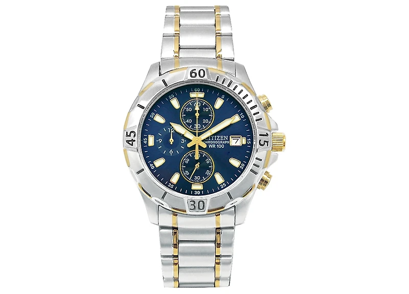 Citizen Men's Chronograph Two Tone Stainless Steel Bracelet Watch 41mm AN3394-59L