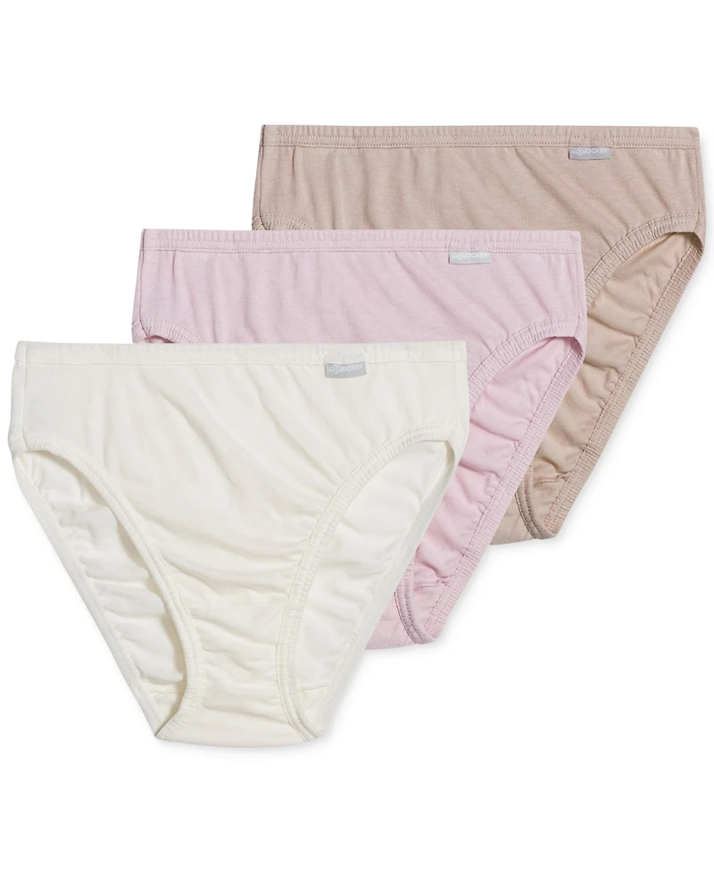 Jockey Elance French Cut 3 Pack Underwear 1485 1487, Extended Sizes