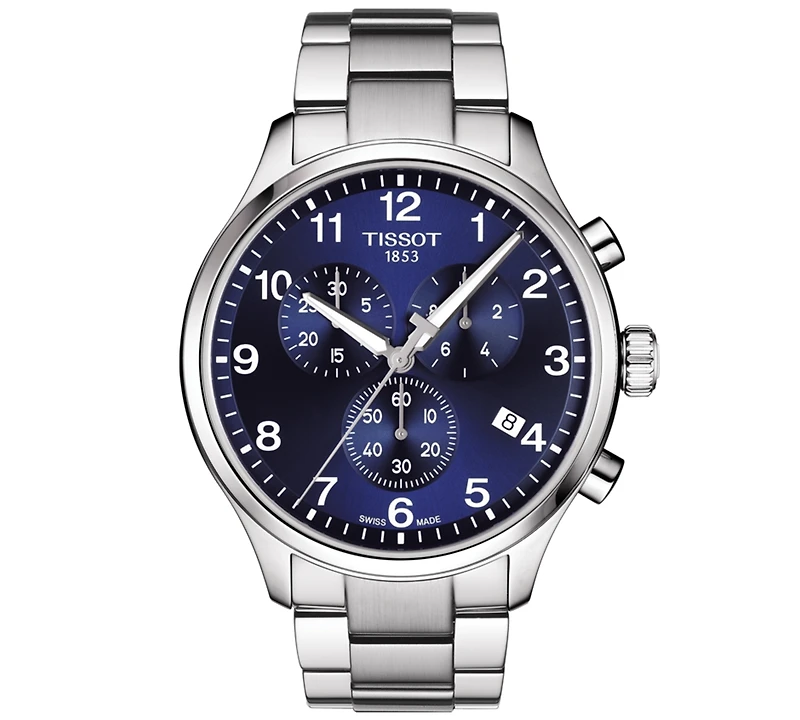 Tissot Men's Swiss Chronograph Chrono Xl Classic T-Sport Stainless Steel Bracelet Watch 45mm
