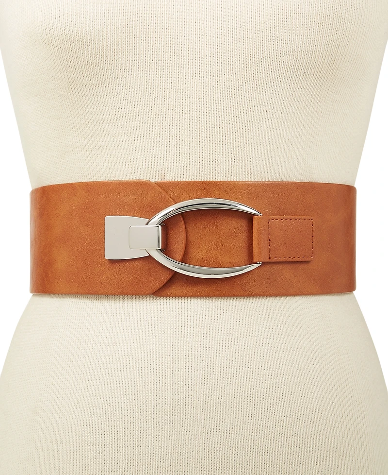I.n.c. International Concepts Interlocking-Hook Stretch Belt, Created for Macy's