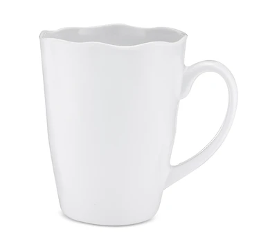Q Squared Ruffle Melamine Mugs, Set of 4