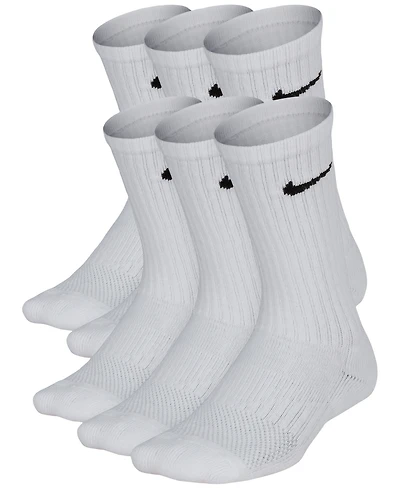 Nike Big Kids' Cushioned Crew Socks, 6 Pairs