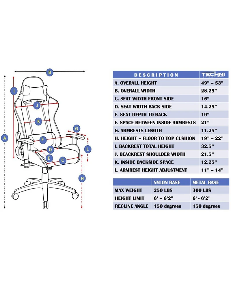 Techni Sport Ts-52 Gaming Chair