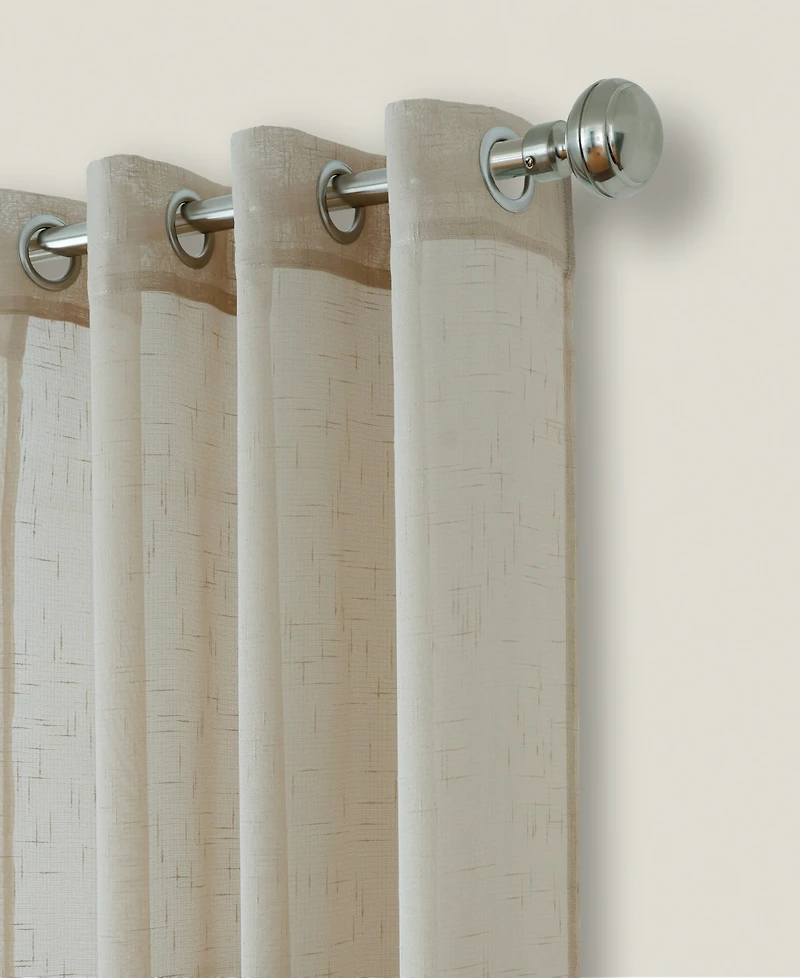 Elrene Home Fashions Carmen Sheer Extra Wide Indoor/Outdoor Window Curtain