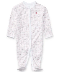 Polo Ralph Lauren Baby Girls Floral Cotton Coverall