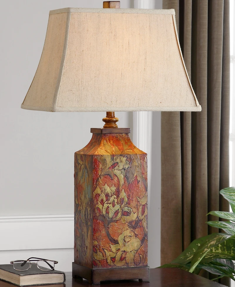 Uttermost Colorful Flowers Table Lamp