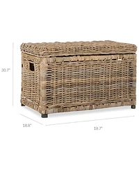 Jonathan Y Happimess Elijah 30'' Wicker Storage Trunk