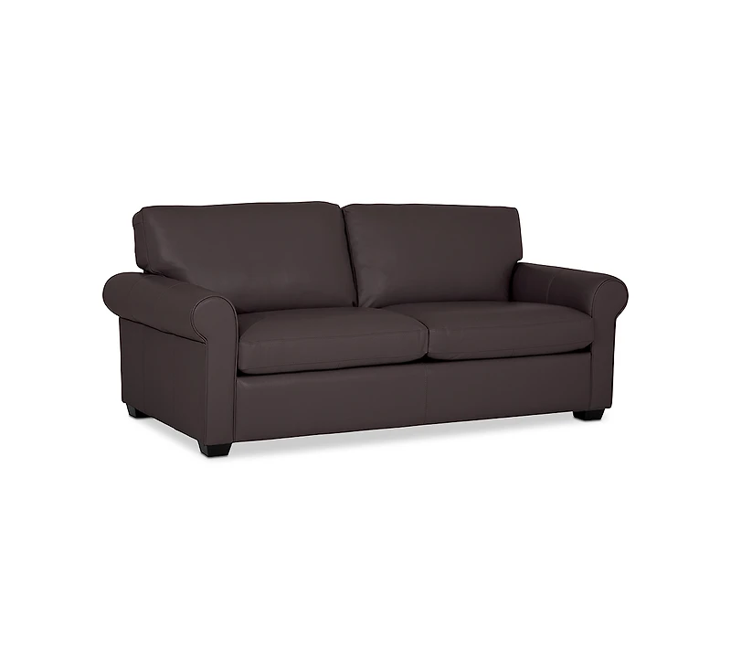 Orid 77" Full Roll Arm Leather Sleeper, Created for Macy's