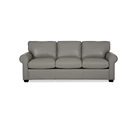 Orid 84" Queen Leather Roll Arm Sleeper, Created for Macy's